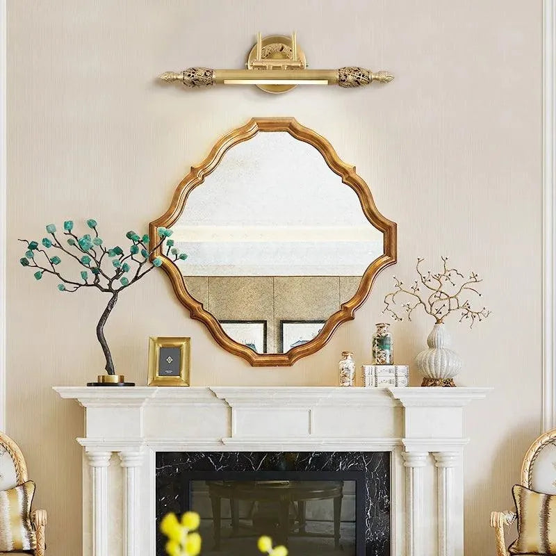 Luxurious European Antique Brass Mirror Headlights, Bronze Wall Light for Corridor Bedroom. - BH Home Store