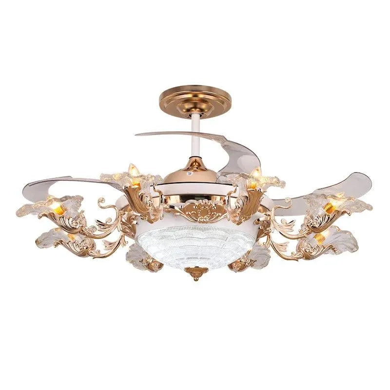 European Gold Tracing Fan Lamp. - BH Home Store