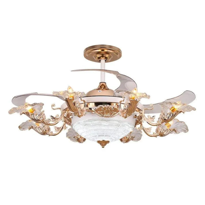 European Gold Tracing Fan Lamp. - 1 / Wall control