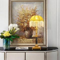 Luxurious French Copper Bedside Lamp.