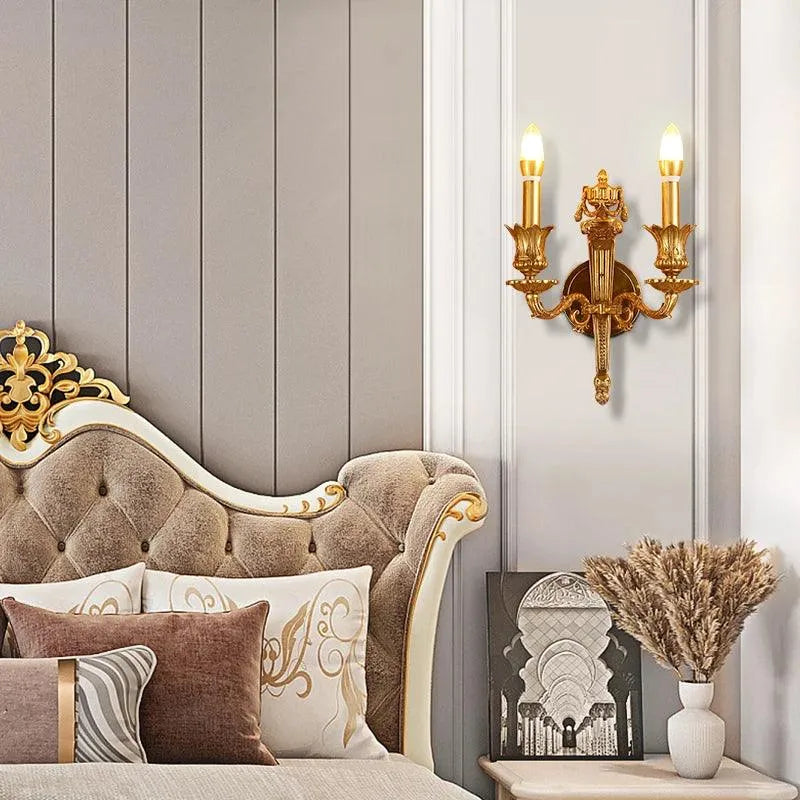 Luxurious French Vintage-Inspired Full Copper Wall Lamp for Elegant Home Interiors. - BH Home Store