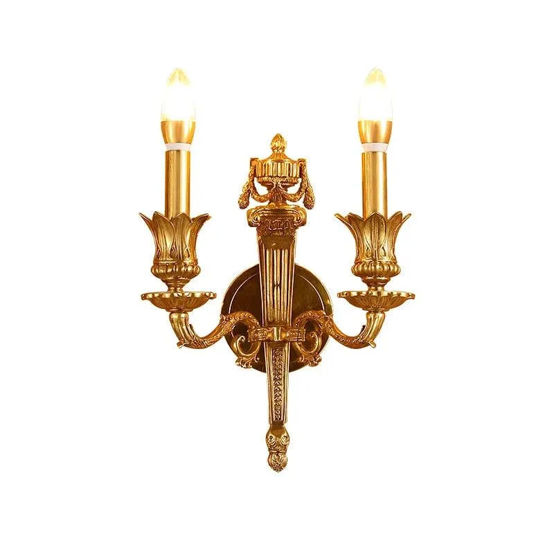Luxurious French Vintage-Inspired Full Copper Wall Lamp for Elegant Home Interiors. - BH Home Store