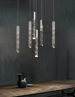 Duplex Stairs Crystal Pendant.