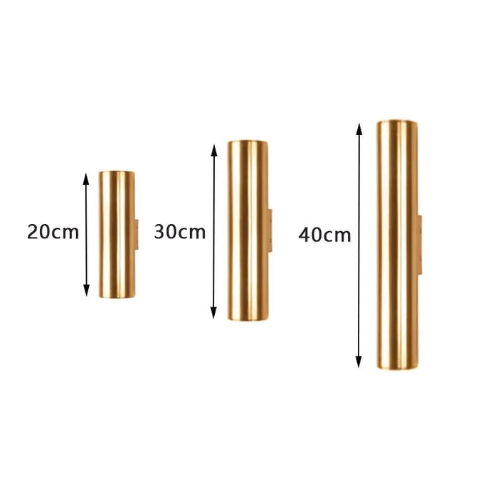 Luxurious LED Wall Lamps. - Golden / Warm White (2700-3500K) / Length 20cm