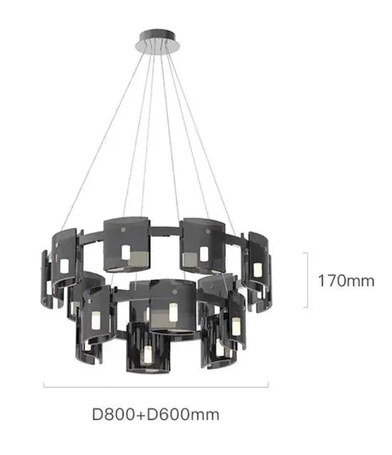 Luxurious Smoky Glass Light. - BH Home Store