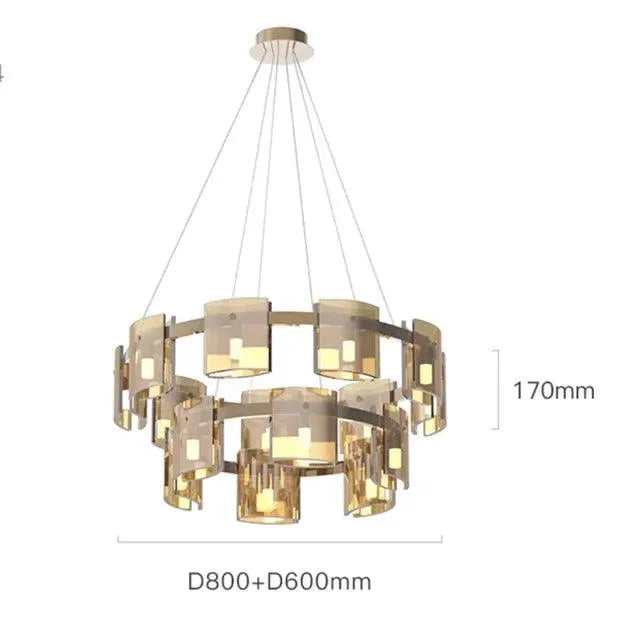 Luxurious Smoky Glass Light. - BH Home Store