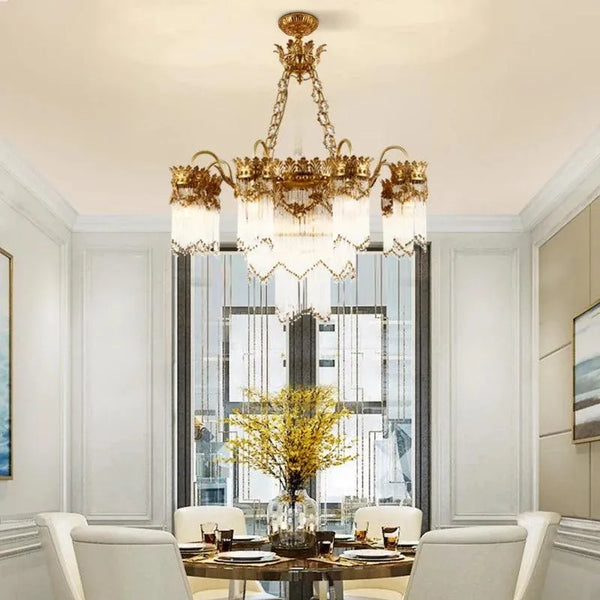 Luxury Brass Crystal Chandelier. - BH Home Store