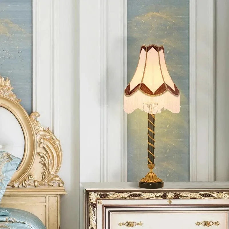 Majestic European Brass Desk Lamp.