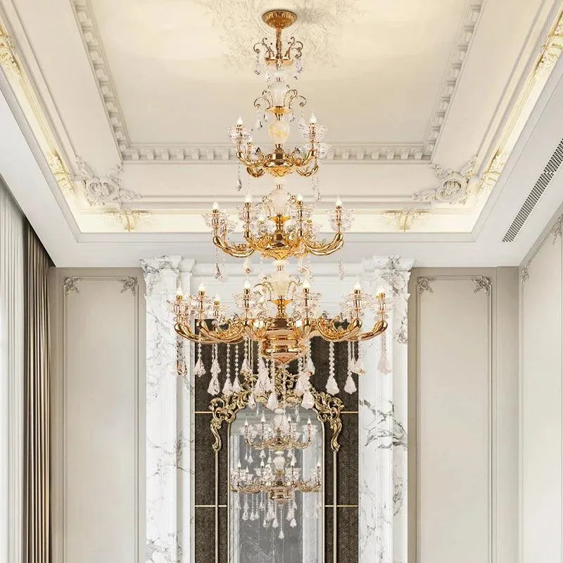 Majestic Copper Led Crystal Brass. - BH Home Store