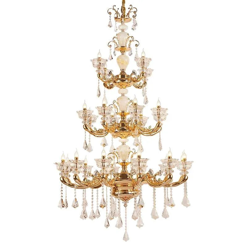 Majestic Copper Led Crystal Brass. - BH Home Store