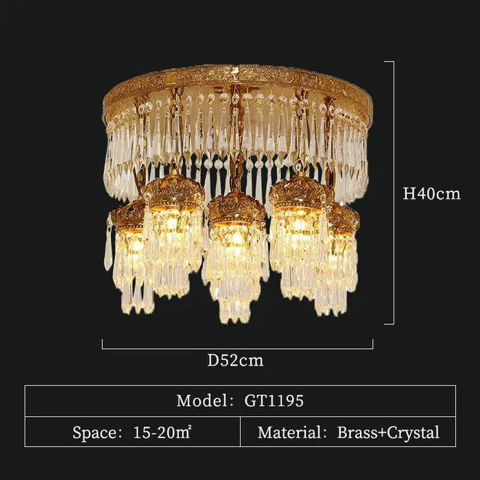 Majestic Manor Antique Brass Wall Sconce. - 6 lights D52 H40cm