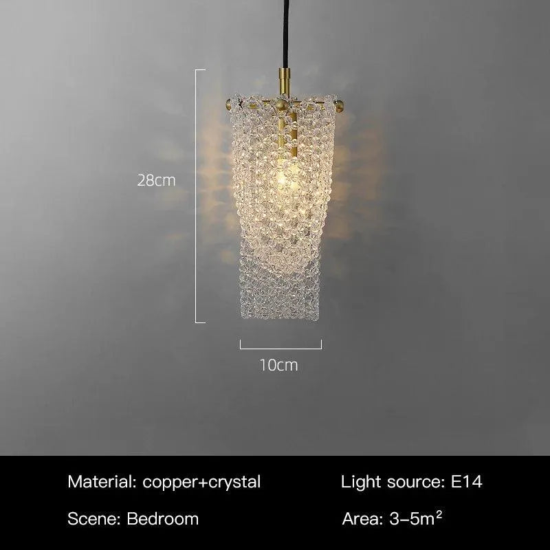 Gold Nordic Crystal Pendan. - BH Home Store