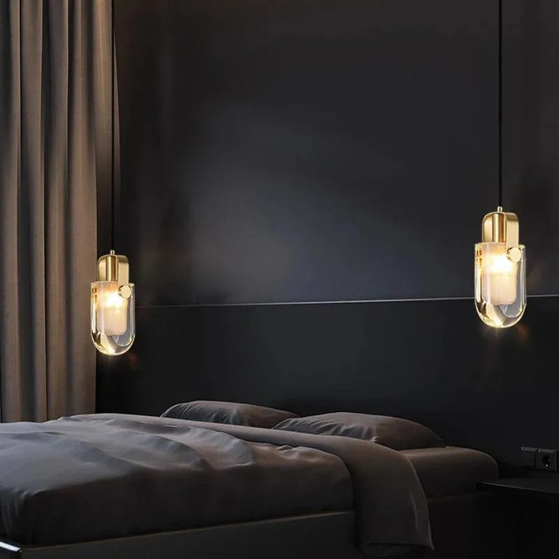 Gold Nordic Crystal Pendan. - BH Home Store