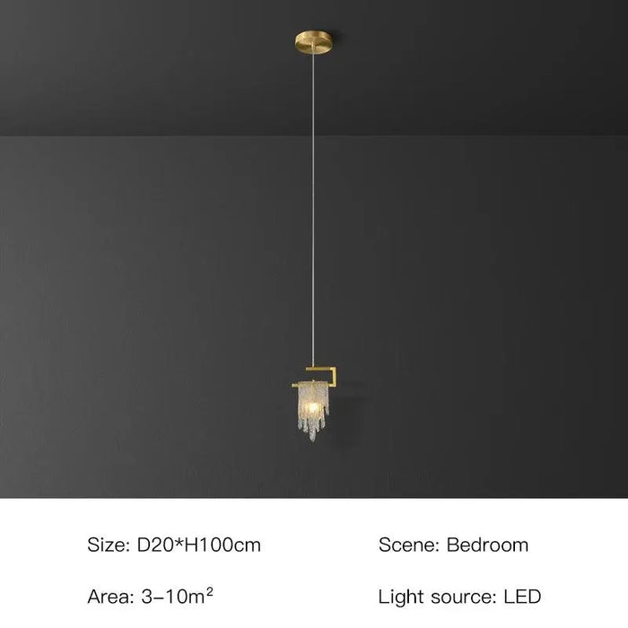 Gold Nordic Crystal  Pendan. - 106-1 / 3 Colors