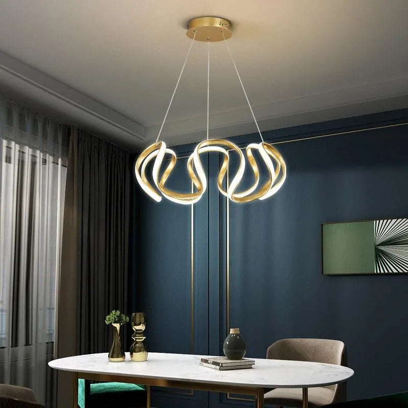 Modern Round LED Chandelier.
