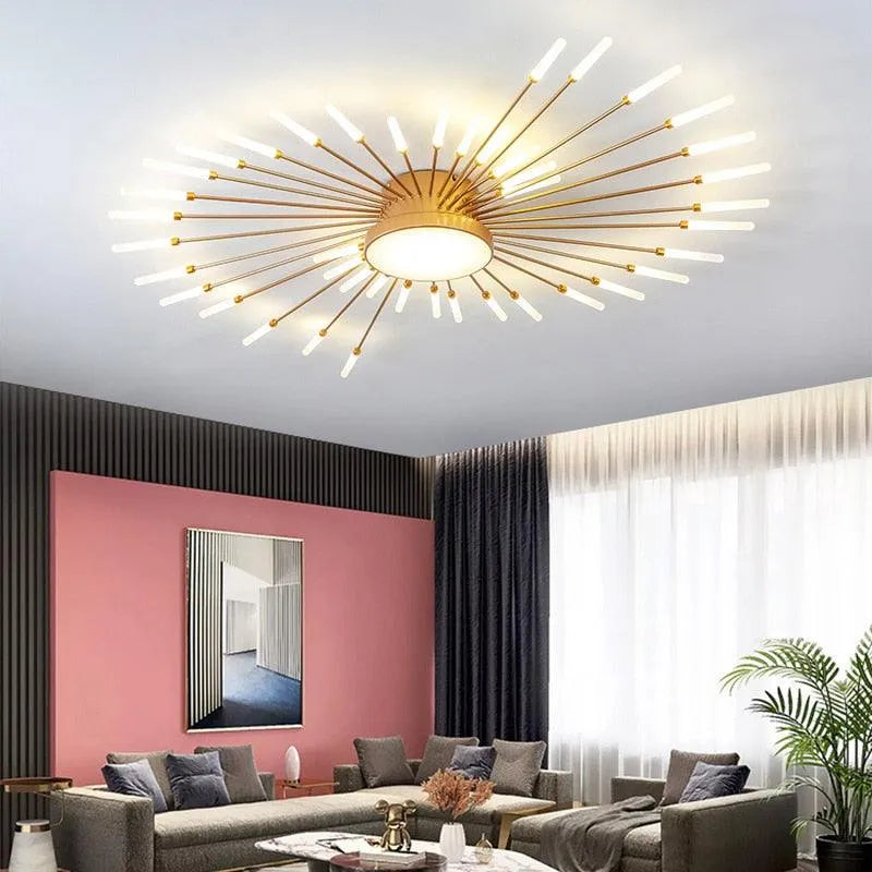 Nordic Fireworks Design Chandelier.
