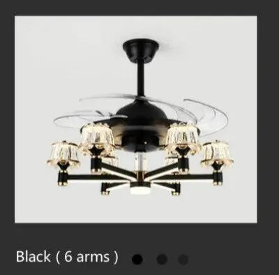 Nordic Luxury Crystal Ceiling Fan. - BH Home Store