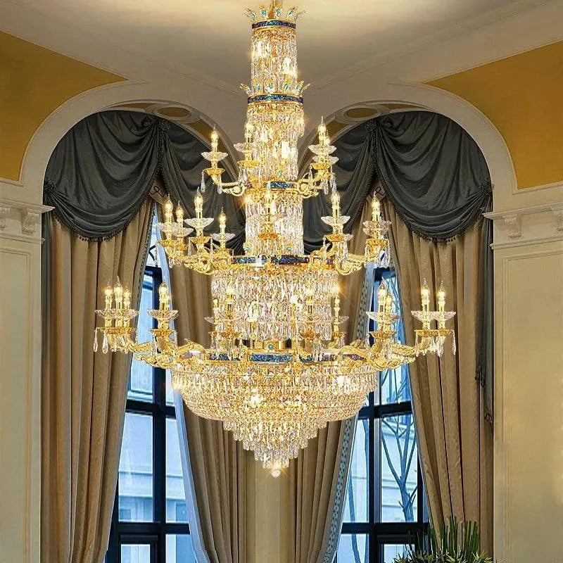 Opulent Double Nordic Chandelier.