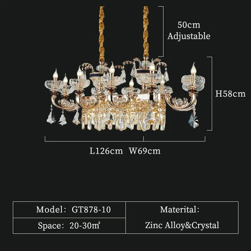 Opulent candle Crystal Chandelier. - BH Home Store