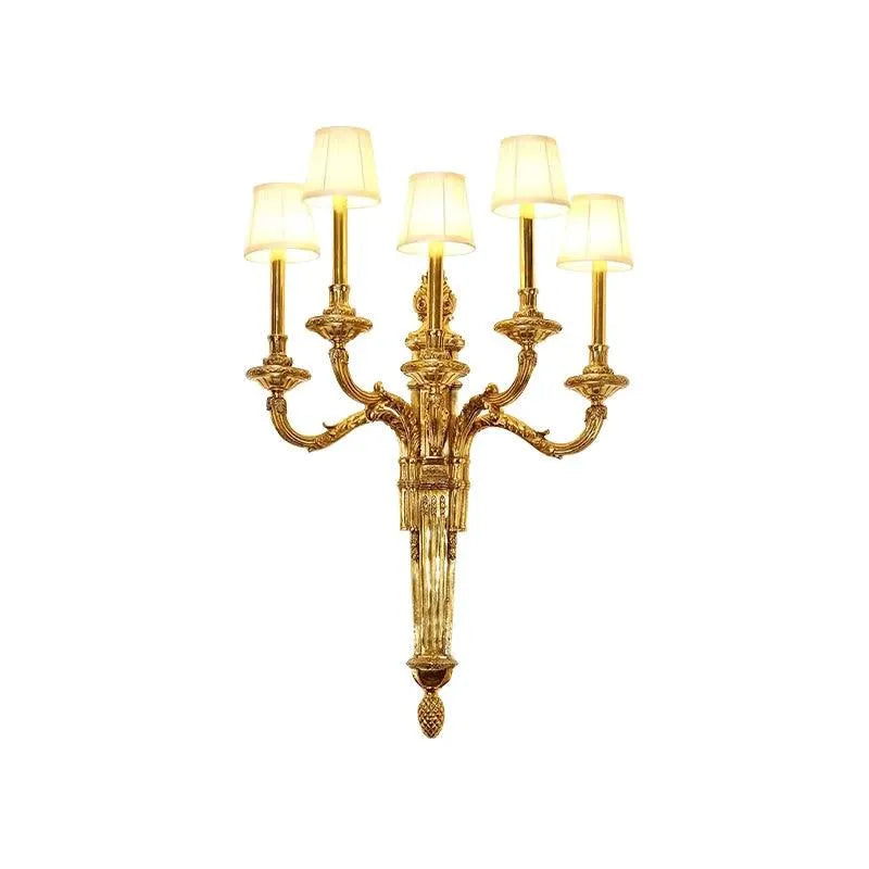 Opulent European Hotel Lobby and Villa Bedroom Wall Sconce in French Rococo Style - BH Home Store