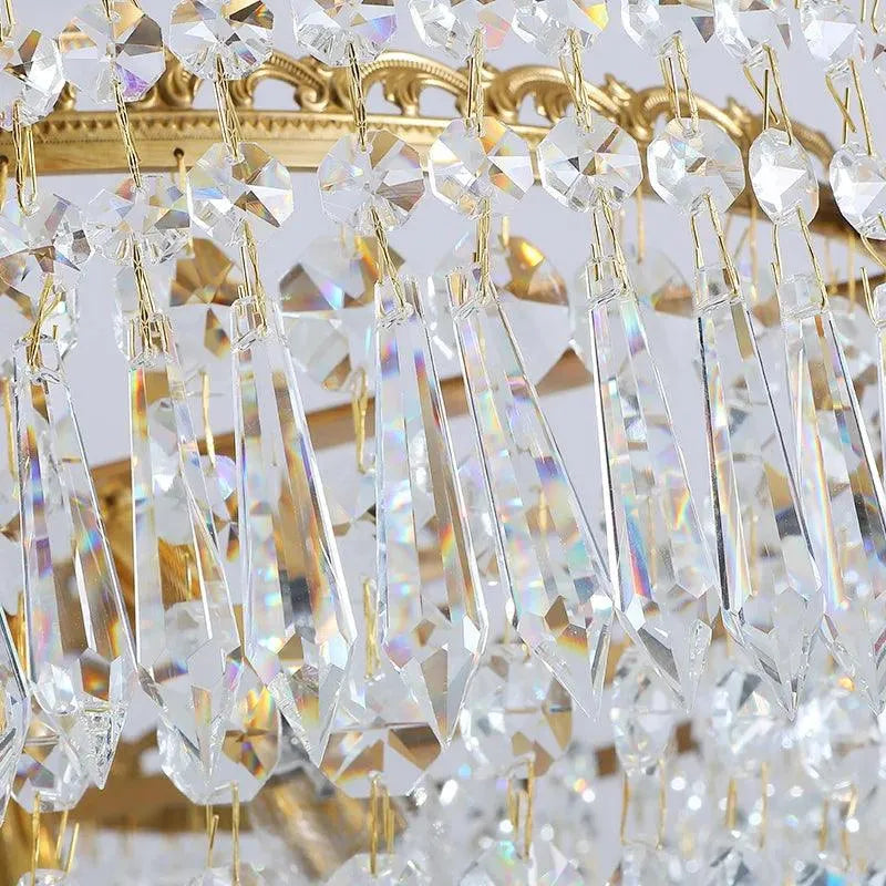 Opulent Luxury Brass Lustre Pendant Lights: Illuminate Your Realm with Royal Magnificence. - BH Home Store