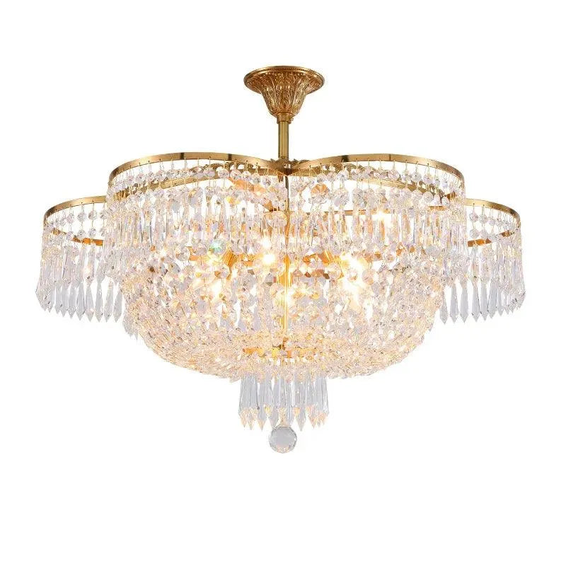 Opulent Luxury Brass Lustre Pendant Lights: Illuminate Your Realm with Royal Magnificence. - BH Home Store