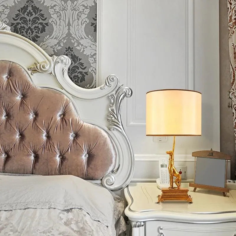 Opulent Villa-Style French Copper Table Lamp, Bedside Luxury with Unique Lost Wax Artistry. - BH Home Store