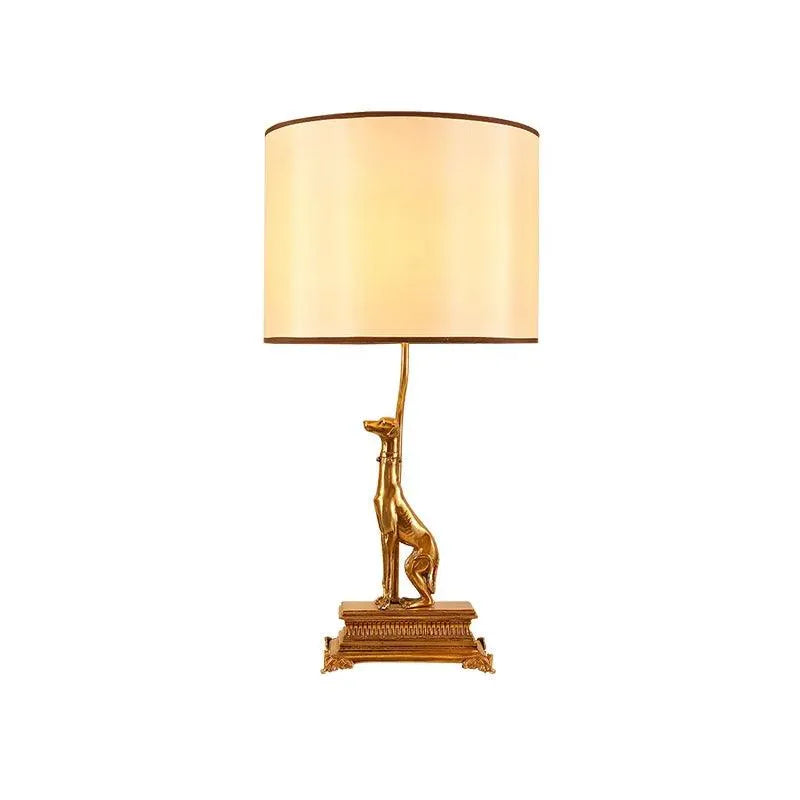 Opulent Villa-Style French Copper Table Lamp, Bedside Luxury with Unique Lost Wax Artistry. - BH Home Store