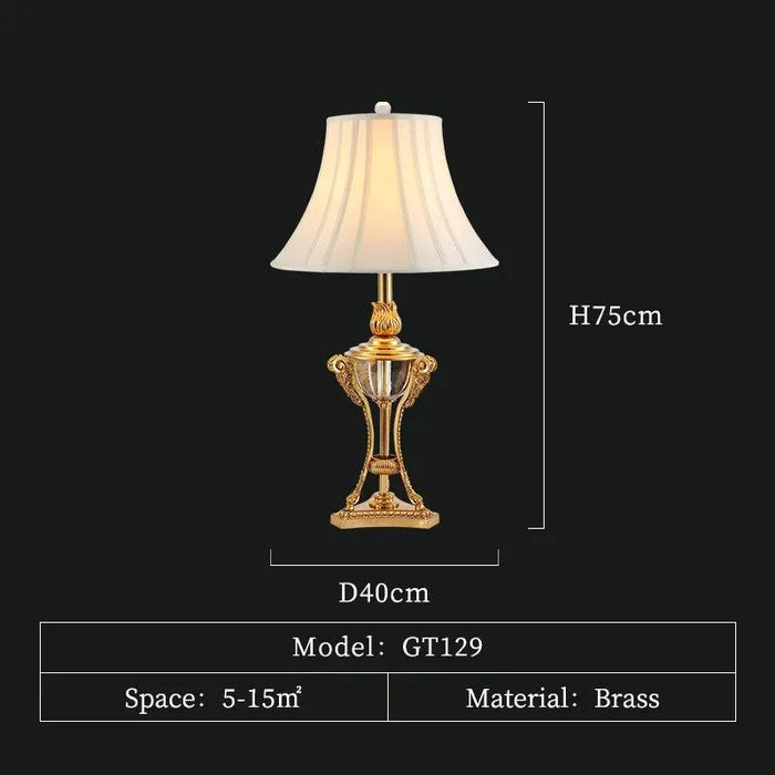Regal Copper Sculpture Table Lamp. - D40 H75cm