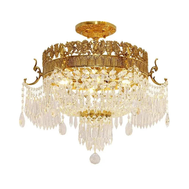 Regal European Copper Chandelier: Illuminate Your Palace with Hand-Crafted Magnificence. - BH Home Store