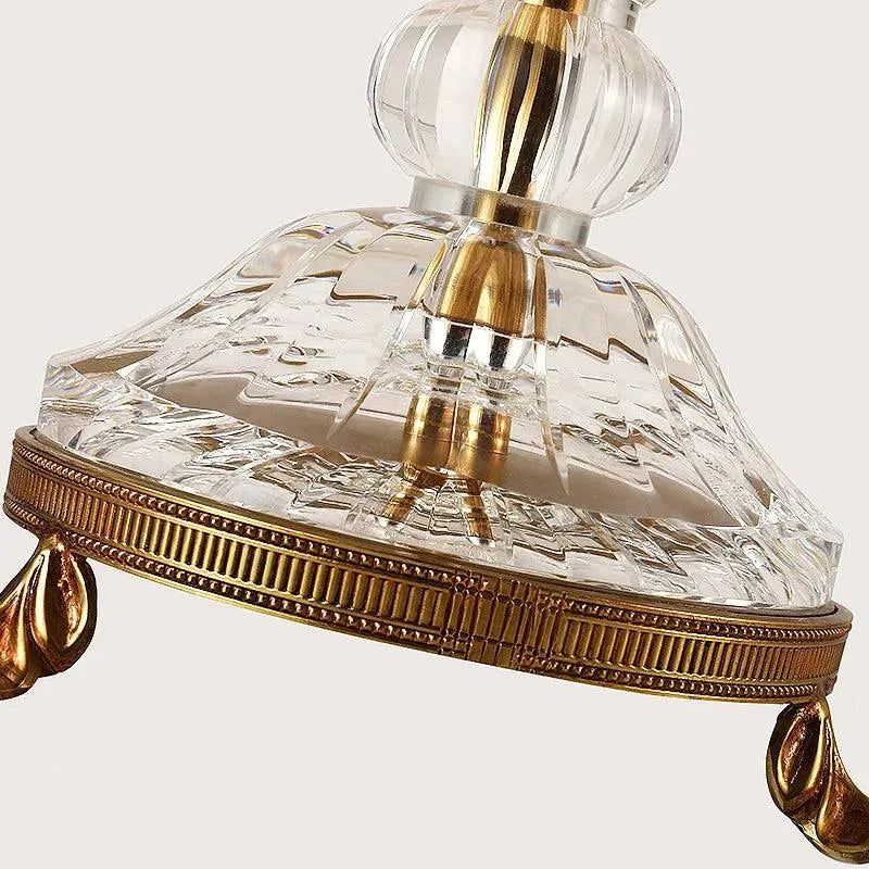 Regal European Crystal Fabric Bedside Lamp - Illuminate Your Bedroom with Timeless Elegance. - BH Home Store