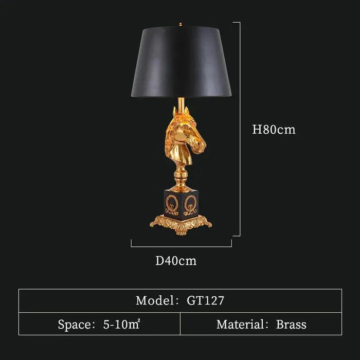Royal European Luxury Marble Table Lamp. - D40 H80cm