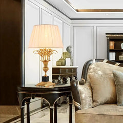 Royal European LED Brass Table Lamp.