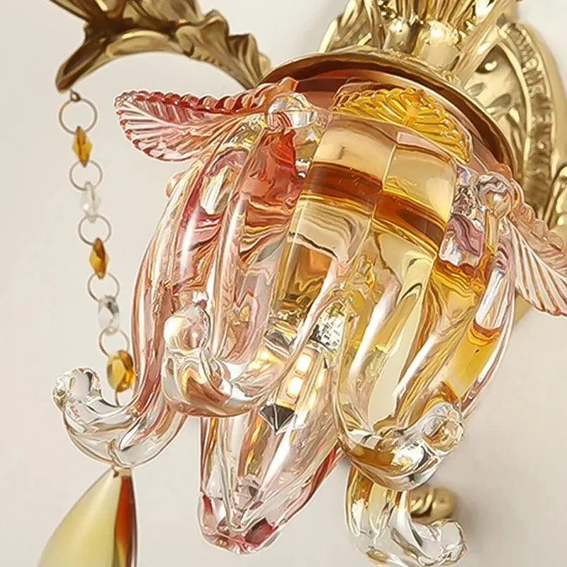 Regal Full Copper Bedroom Lamps: Luxury Living Room and Hallway European Style. - BH Home Store