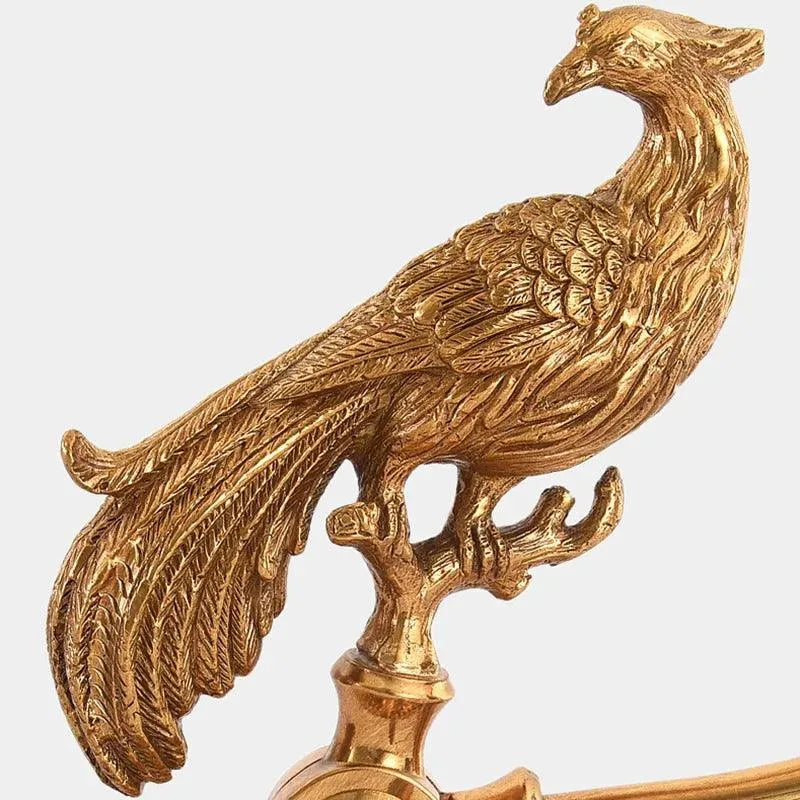 Regal Full Copper Bird Table Lamp, Handcrafted Elegance for Study and Living Room. - BH Home Store
