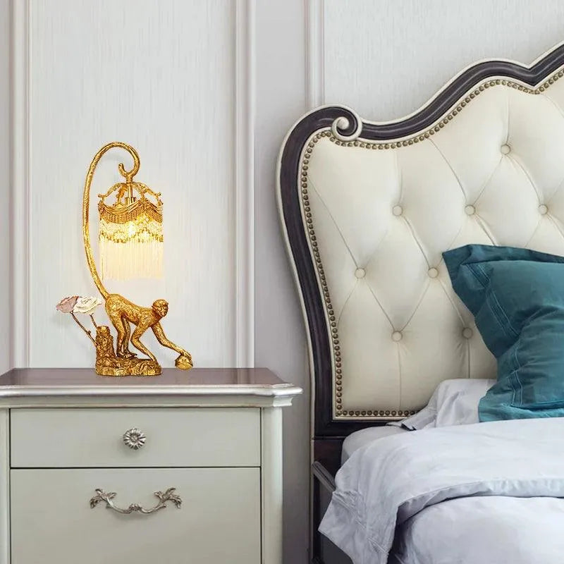 Regal Gold Crown Crystal Night Light, Luxury Copper Hotel Bedside Lighting Solution. - BH Home Store