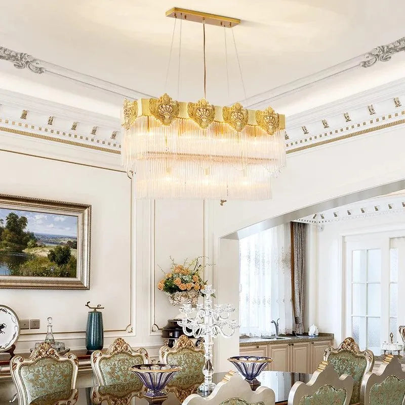 Vatican Style Brass Chandelier. - BH Home Store