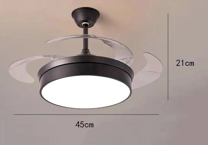 Modern Ceiling Fans with Light. - B size 6 heads / 110V