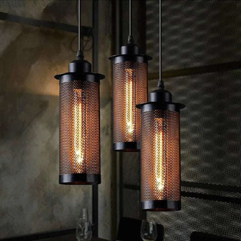 Retro Mesh Cage Pendant. - BH Home Store