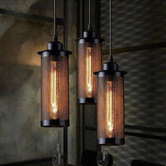 Retro Mesh Cage Pendant.