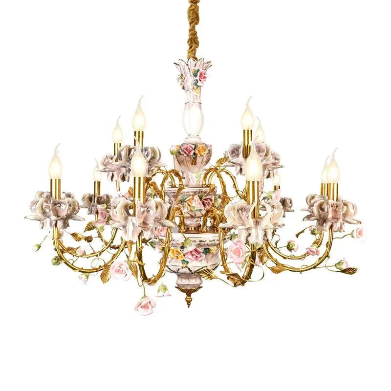 Royal Garden Brass Chandelier. - BH Home Store