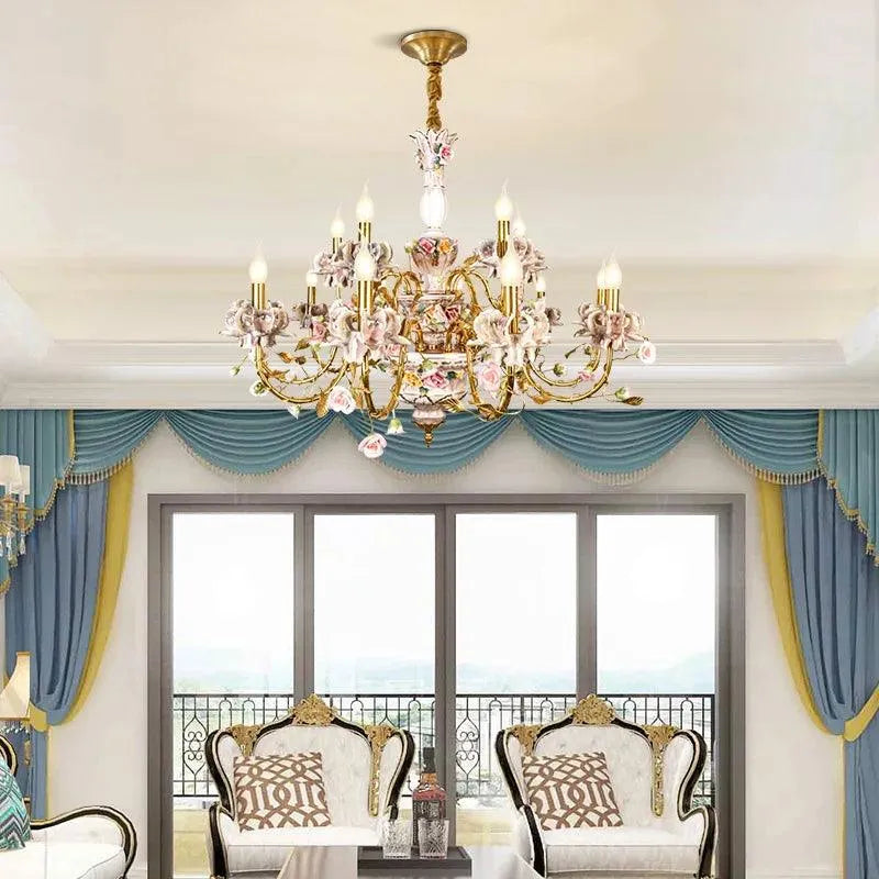Royal Garden Brass Chandelier. - BH Home Store
