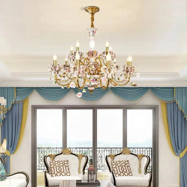Royal Garden Brass Chandelier. - BH Home Store