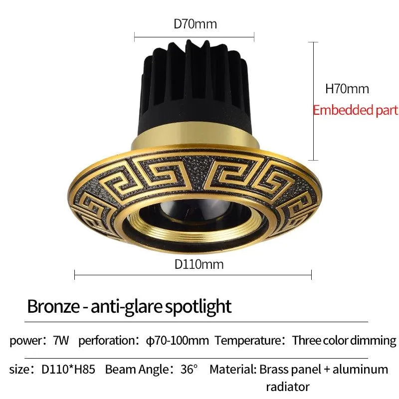 Royal Led Downlight: A Luminary Legacy of Warmth and Splendour. - BH Home Store