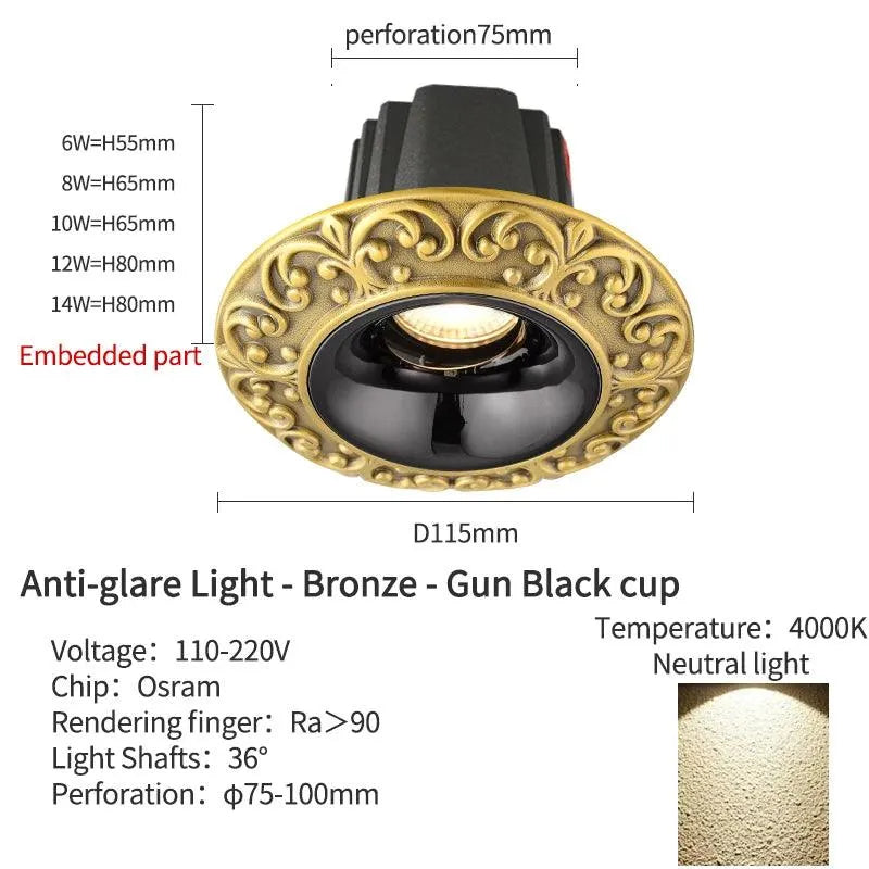 Royal Led Downlight: A Luminary Legacy of Warmth and Splendour. - BH Home Store