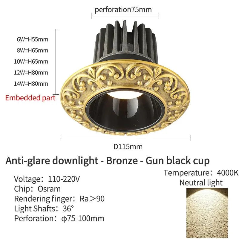 Royal Led Downlight: A Luminary Legacy of Warmth and Splendour. - BH Home Store