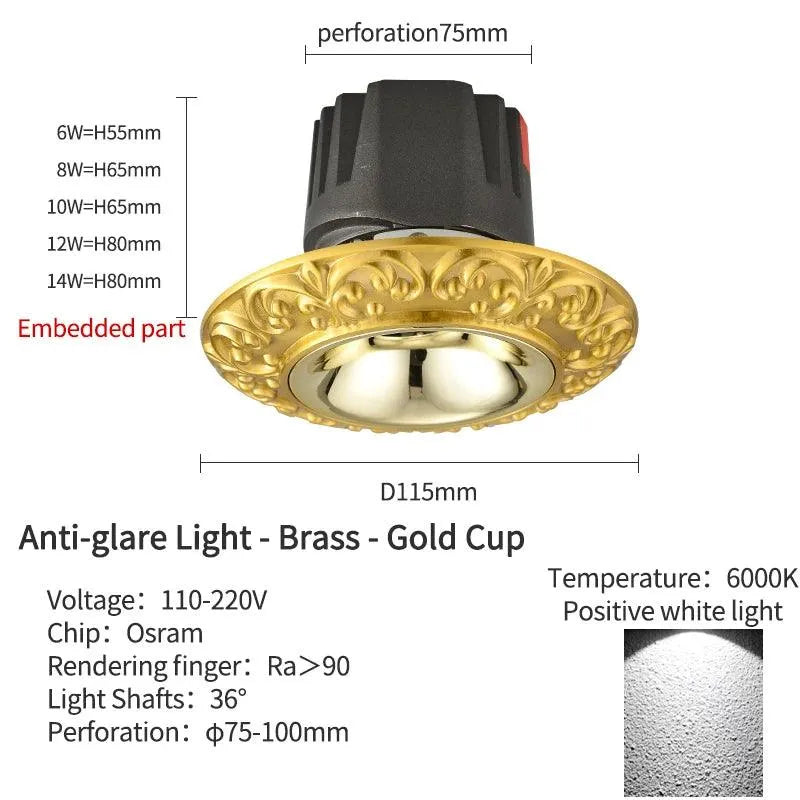 Royal Led Downlight: A Luminary Legacy of Warmth and Splendour. - BH Home Store