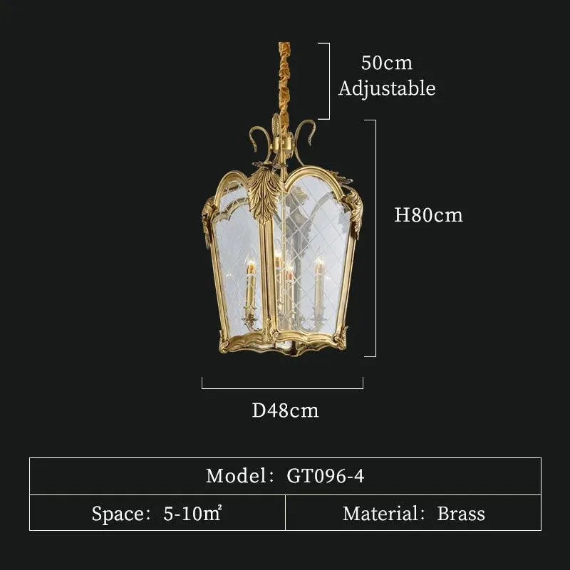 Royal Glass Pendant Lantern - BH Home Store