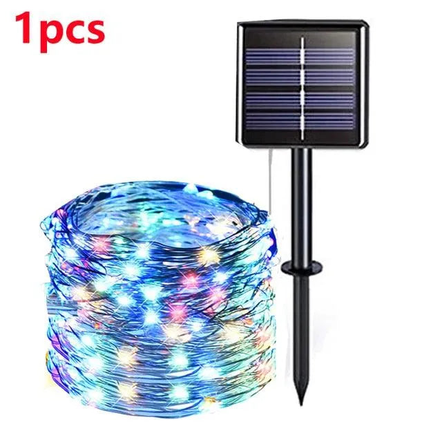 Solar-Powered LED Fairy Light String for Outdoor, Christmas, and Garden Decor. - BH Home Store