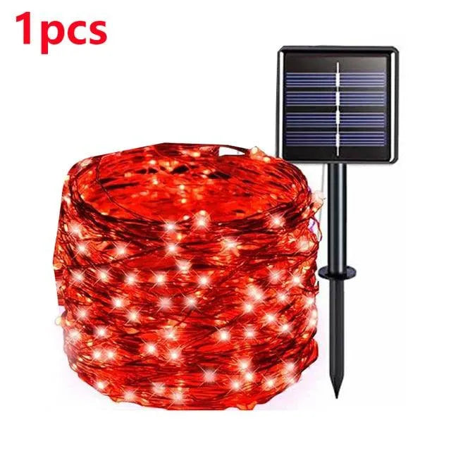 Solar-Powered LED Fairy Light String for Outdoor, Christmas, and Garden Decor. - BH Home Store